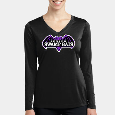 Ladies Long Sleeve PosiCharge ® Competitor V Neck Tee Thumbnail